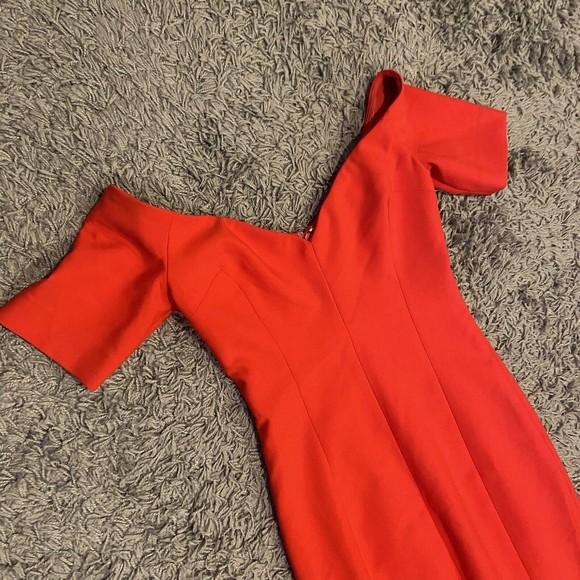 Cinq À Sept NWOT Birch Sheath Dress in Scarlet Red Size 4 - Picture 9 of 16